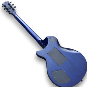 Custom Made LP Style Ocean Fade Blue Quilted Maple Top Electric Guitar - Image 4