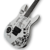 Custom Made White Ouija Style Kirk Hammett 6 Strings Electric Guitar