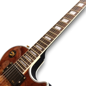 Custom Made Desert Burst LP Style Spalted Maple Top 6 Strings Electric Guitar - Image 2