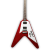 Custom Made Cherry Red Flying V Style 6 Strings Electric Guitar