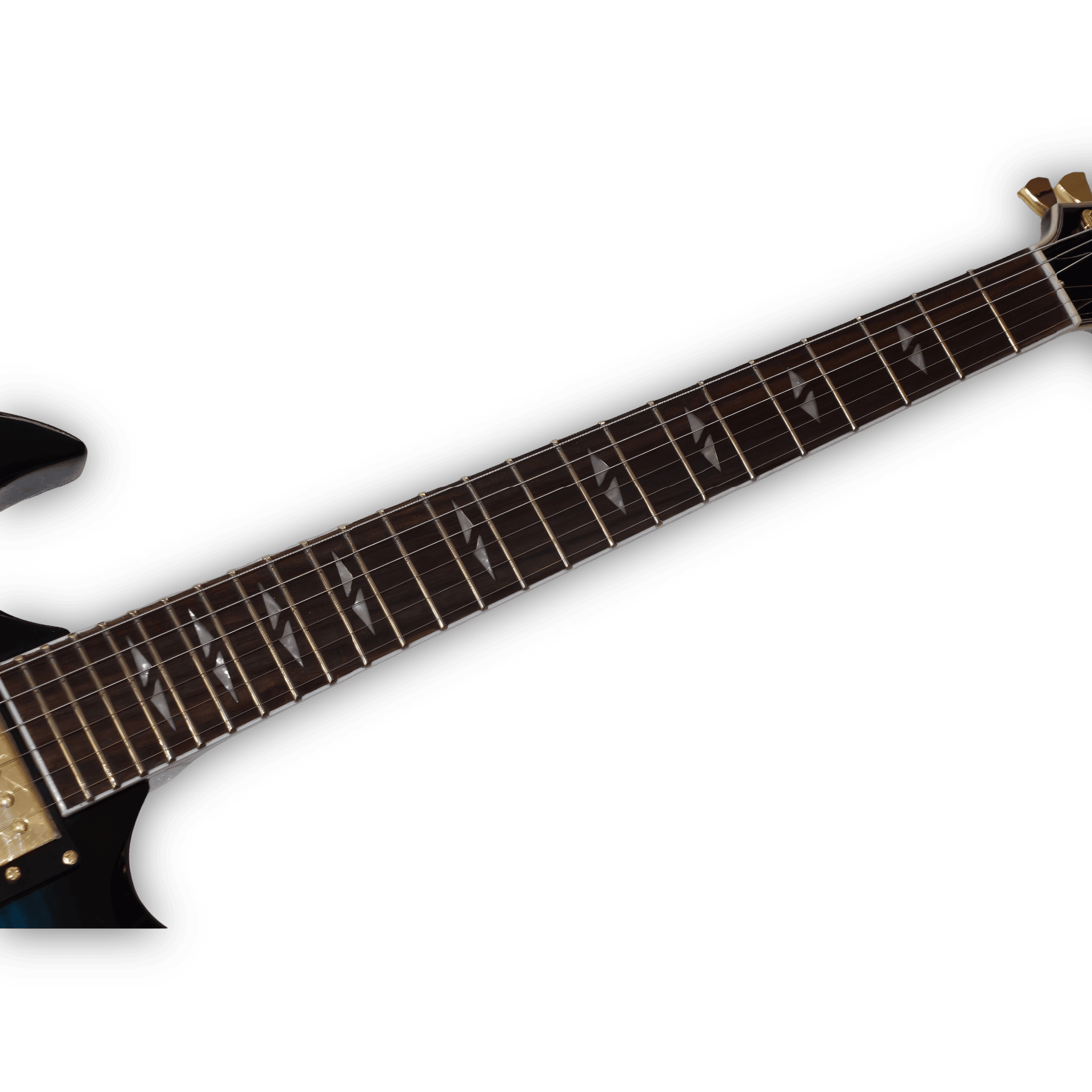 Custom Made Flame Maple Top Blue Burst SG Style 6 Strings Electric Guitar - Image 3
