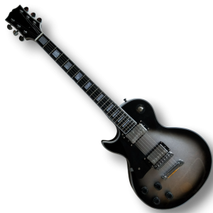Custom Made Teardrop Metallic Silverburst LP Style Left Handed 6 Strings Electric Guitar - Image 3
