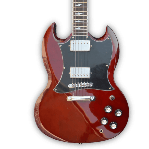 Custom Made Cherry Doubles Cutaway SG Style 6 Strings Electric Guitar