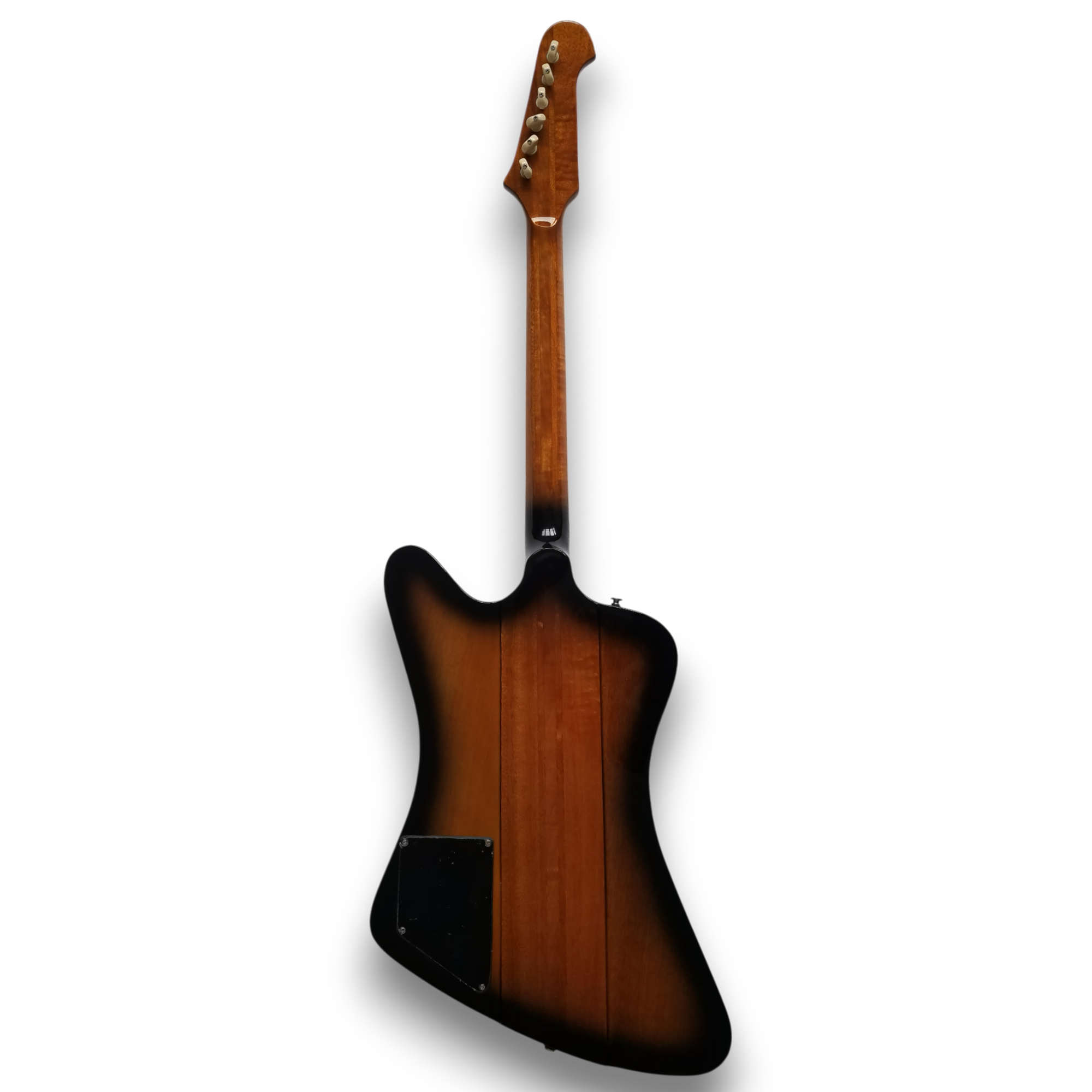 Custom Made Firebird Platypus Style Tobacco Sunburst Flame Maple Top Electric Guitar - Image 6