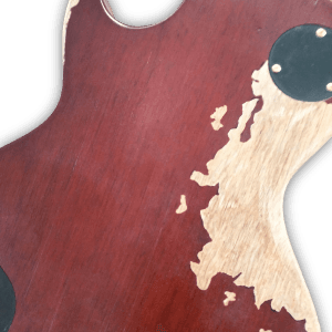 Custom Made Relic Aged Cherry Sunburst Flame Maple Top LP Style 6 Strings Electric Guitar - Image 5
