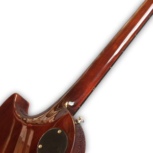 Custom Made Trans Brown Natural Wood LP Style 6 Strings Electric Guitar - Image 4