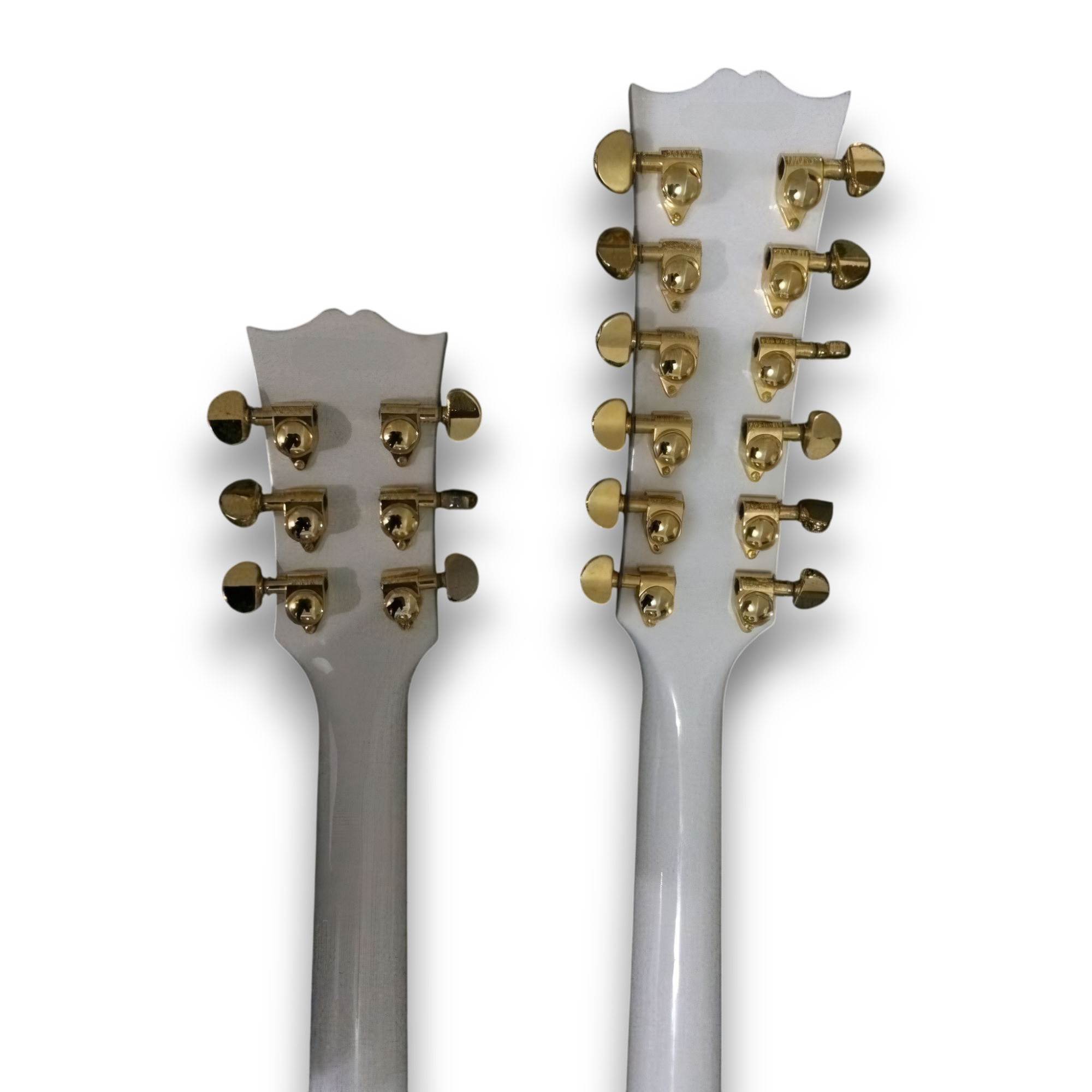 Custom Made Alpine White Don Felder SG Style 1275 Double Neck 12 & 6 Strings Electric Guitar - Image 6