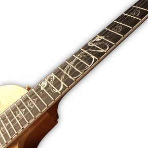 Custom Made Carved Snake LP Style 6 Strings Electric Guitar - Image 3