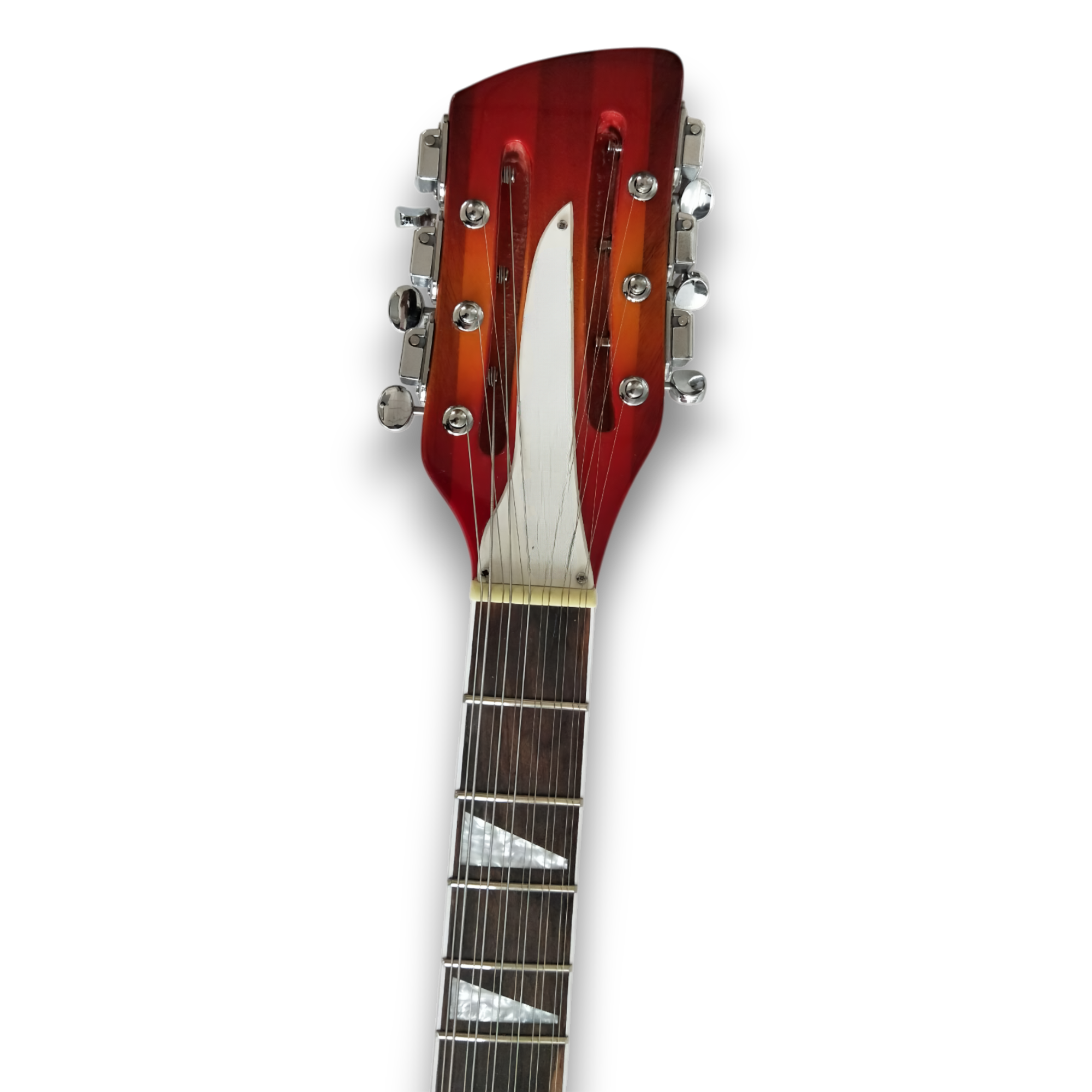 Custom Made Semi-Hollow 360 12 Fireglo Color Style Electric Guitar 12 String - Image 4