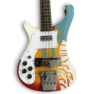 Custom Made Sgt. Pepper Left Handed McCartney 4 Strings 4003 Style Electric Bass - Image 2