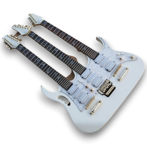 Custom Made Triple Neck Jem 7V Style Steve Vai 6 + 6 + 12 Strings Electric Guitar