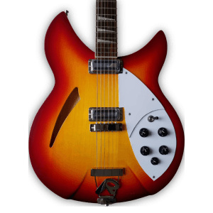 Custom Made Fireglo Semi-Hollow 360 12 Style 12 String Electric Guitar - Image 2