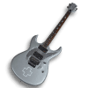 Custom Made Richard Z Style Platinum Silver Electric Guitar