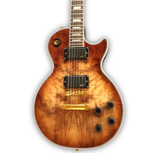 Custom Made Desert Burst LP Style Spalted Maple Top 6 Strings Electric Guitar