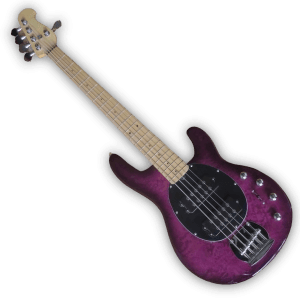 Custom Made Purple Sunset Style 5 Strings Electric Bass - Image 2