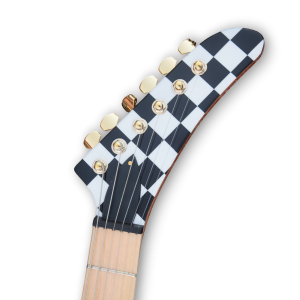 Custom Made Explorer Style Checkerboard Rick Nielsens Electric Guitar - Image 5