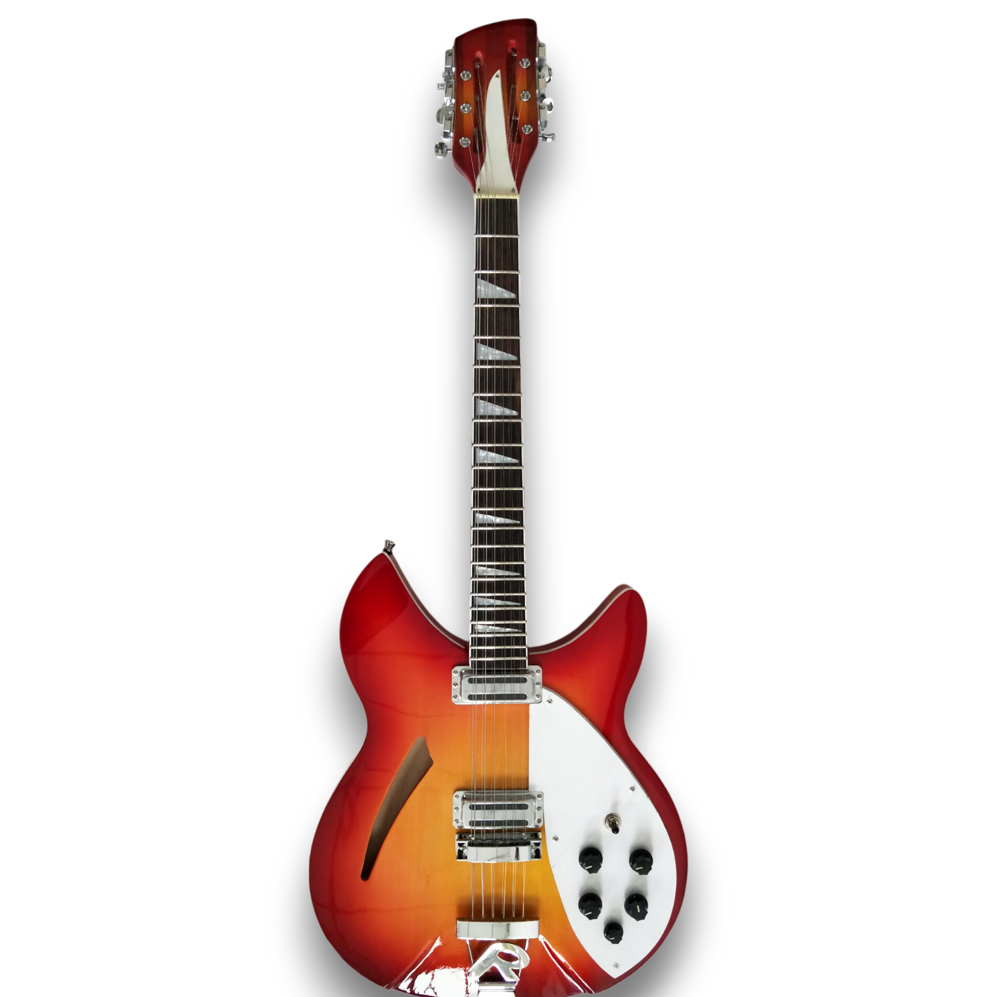Custom Made Fireglo Color Semi-Hollow 360 12 Style 12 String Electric Guitar