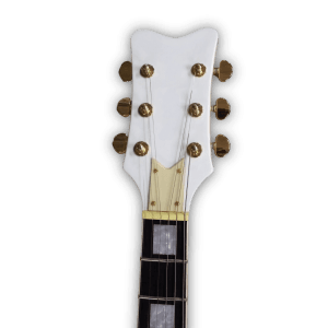Custom Made Left Handed White Hollow Body Falcon Style 6 Strings Electric Guitar - Image 3