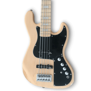 Custom Made Marcus Miller Jazz Style Natural Finish 5 Strings Electric Bass - Image 2