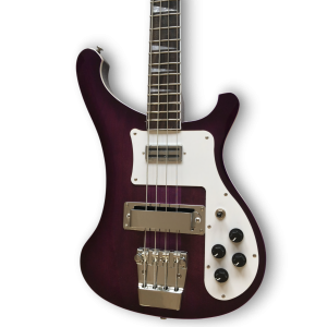 Custom Made Transparent Purple Burst 4003 Style 4 Strings Electric Bass - Image 2