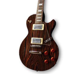 Custom Made Top LP Zebrawood  Style 6 Strings Electric Guitar