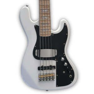 Custom Made Marcus Miller Jazz Style Olympic White 5 Strings Electric Bass