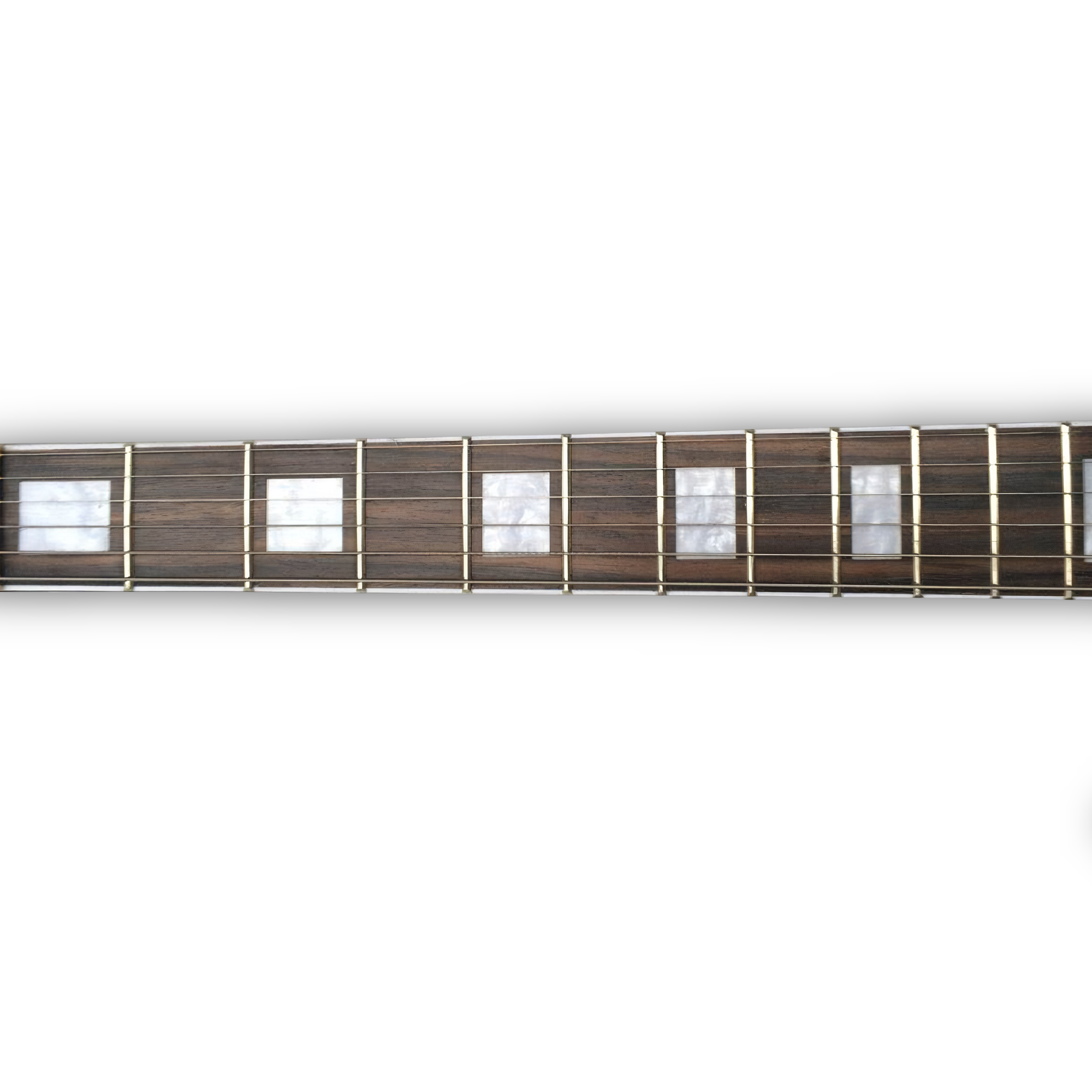 Custom Made Natural Finish Quilted Maple Top LP Style White 6 Strings Electric Guitar - Image 4