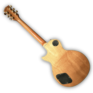 Custom Made Spalted Maple Top Natural Finish LP Style Dragon Inlay 6 Strings Electric Guitar - Image 5