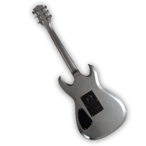 Custom Made Platinum Silver Richard Z. Kruspe Style 6 Strings Electric Guitar - Image 4