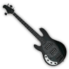 Custom Made Bass Left Handed Green Black Burst Style 4 Strings Electric Bass