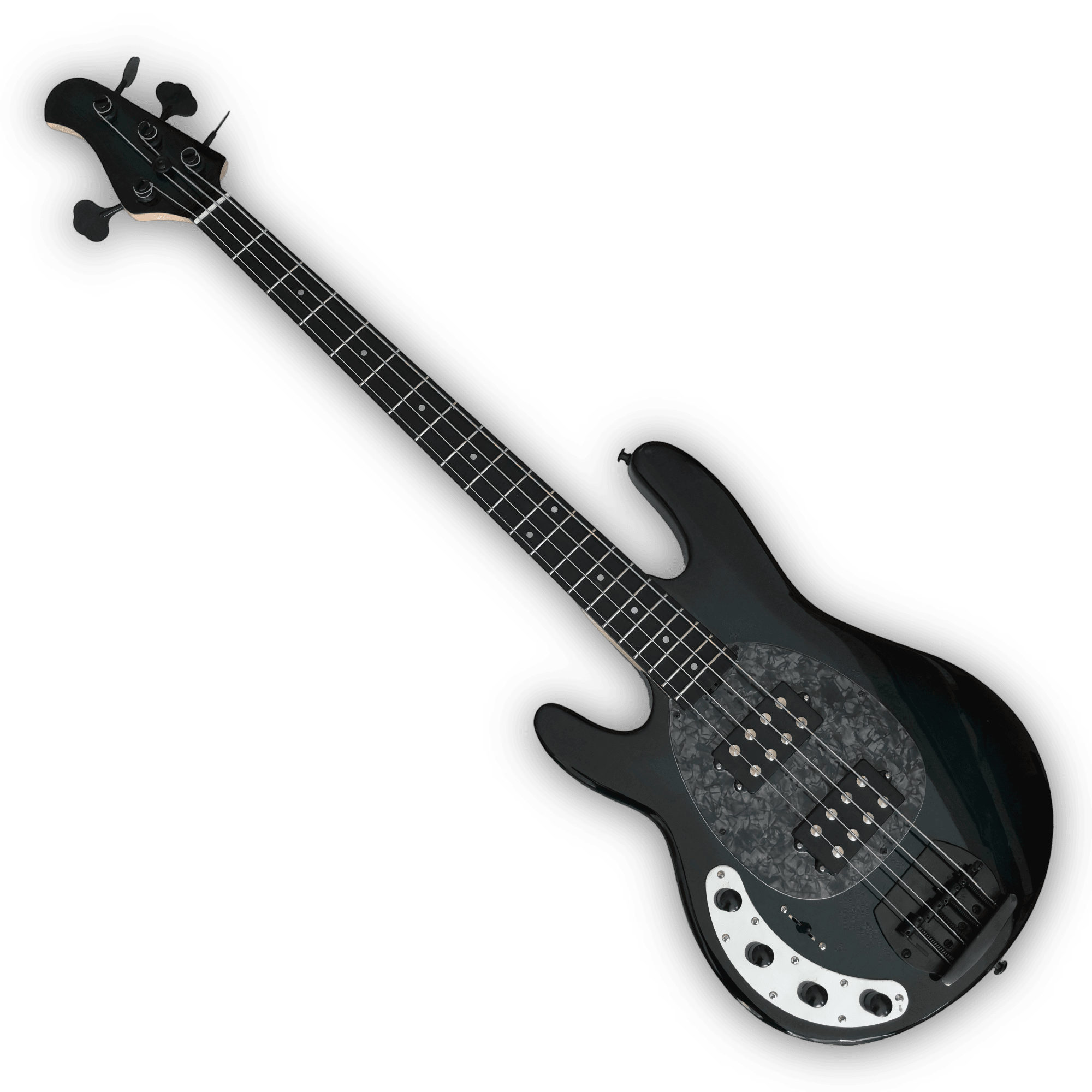 Custom Made Bass Left Handed Green Black Burst Style 4 Strings Electric Bass