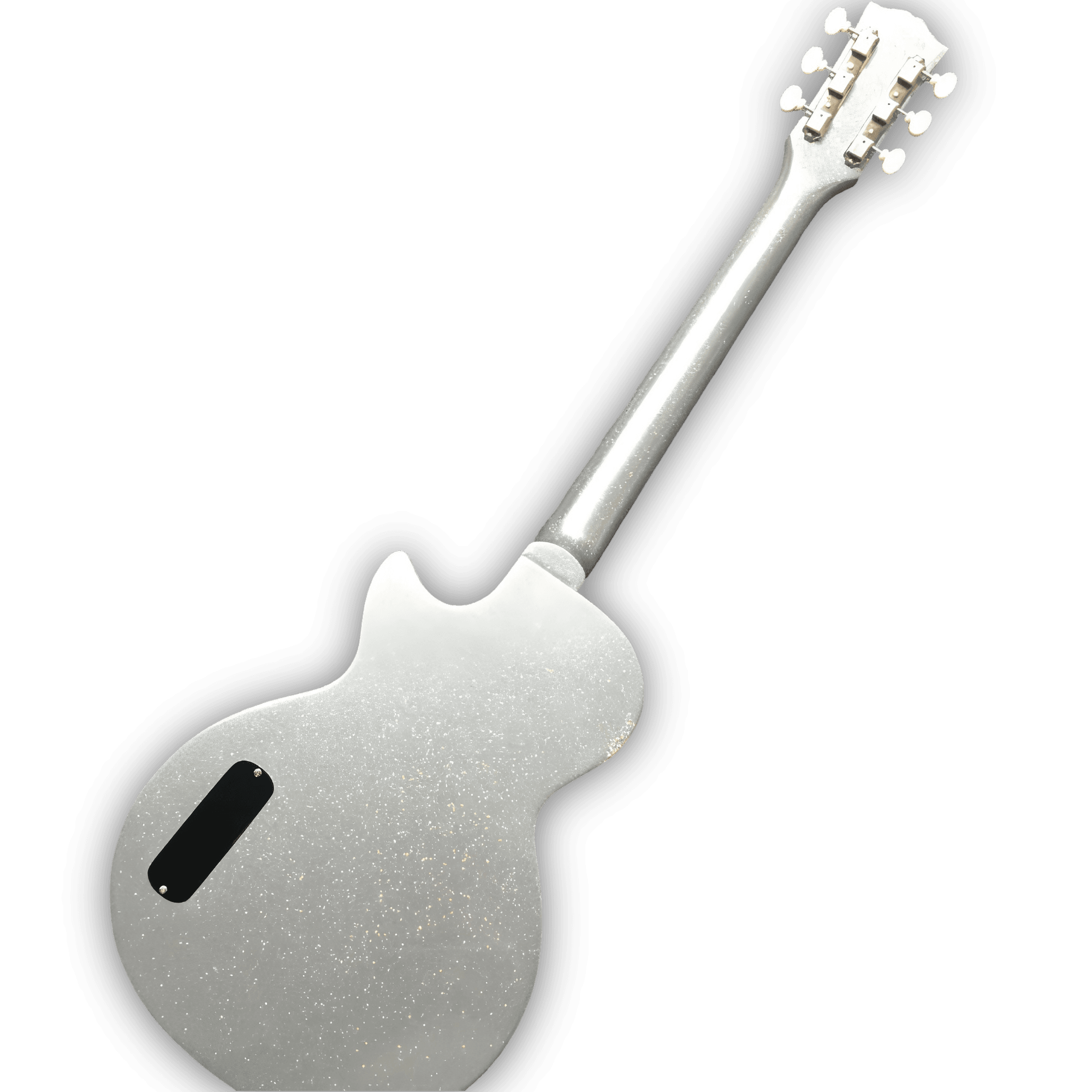 Custom Made Silver Sparkle P90 Pickups Single Cut LP Junior Style 6 Strings Electric Guitar - Image 5