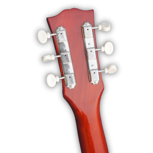 Custom Made Double Cut P90 Pickups LP Junior Style Translucent Wood Finish 6 Strings Electric Guitar - Image 5