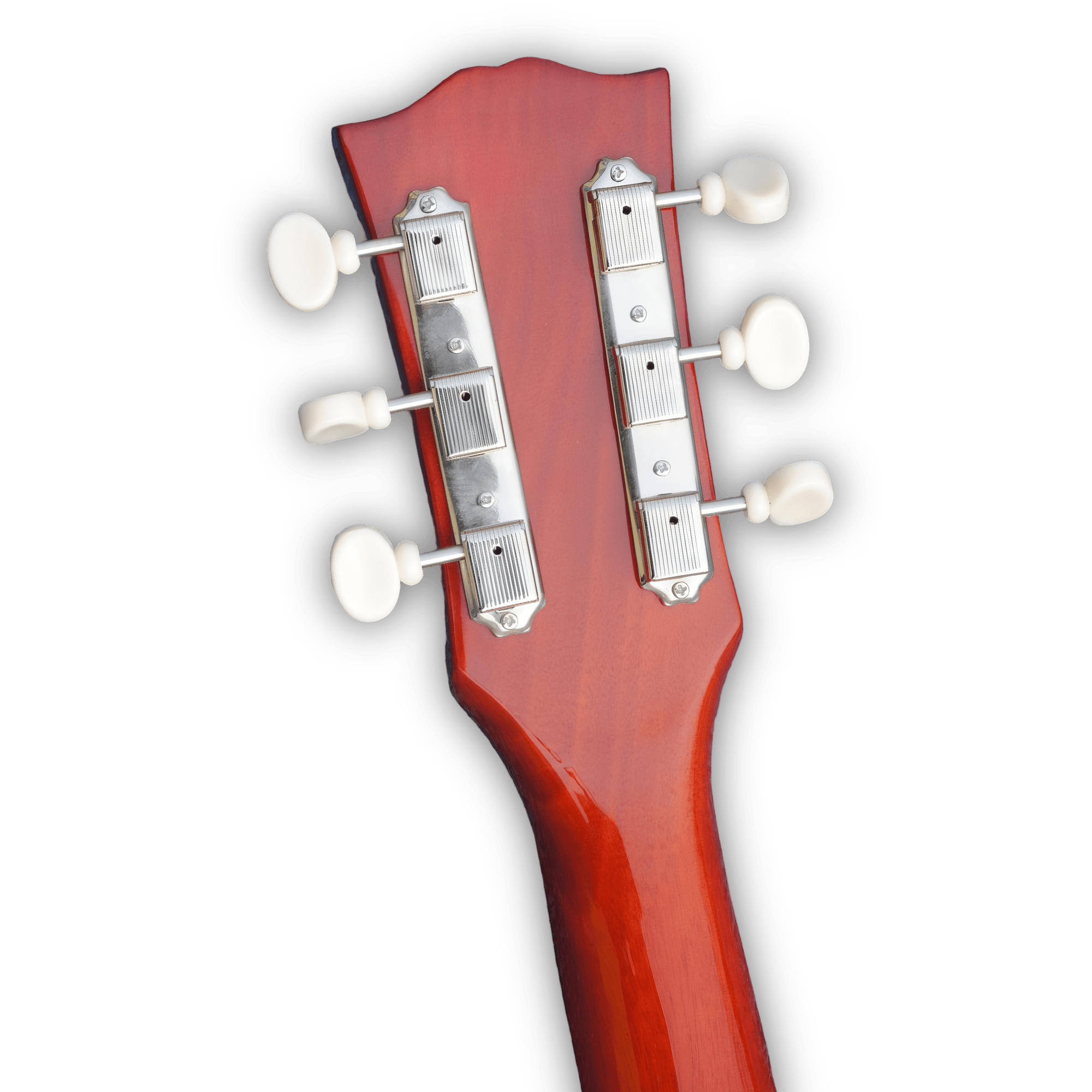 Custom Made Double Cut P90 Pickups LP Junior Style Translucent Wood Finish 6 Strings Electric Guitar - Image 5