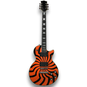 Custom Made Orange Zakk Wylde LP Style Buzzsaw 6 Strings Electric Guitar