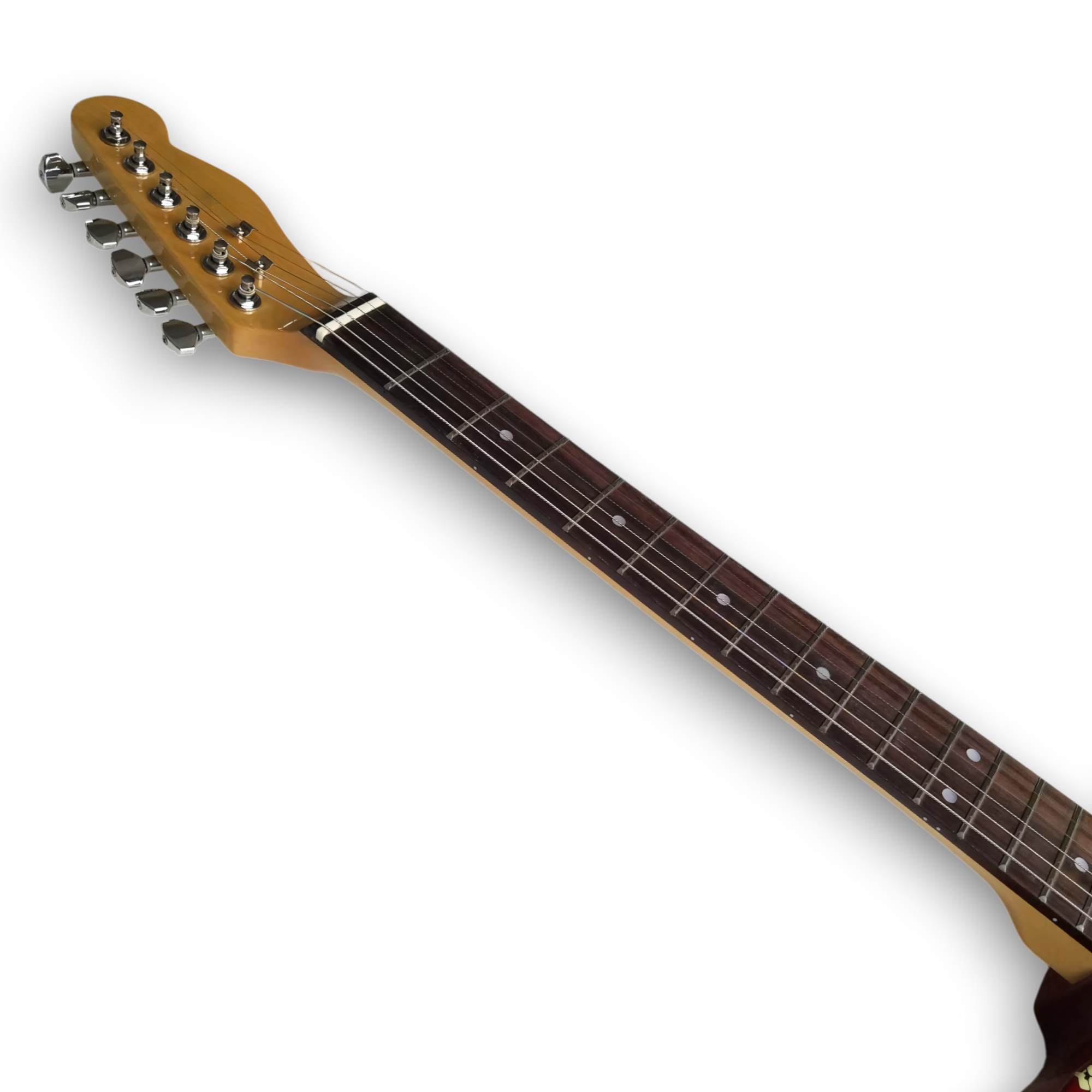 Custom Made Tele Style Red Paisley 6 Strings Electric Guitar - Image 5
