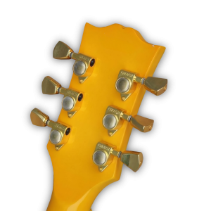 Custom Made Yellow LP Style 6 Strings Electric Guitar - Image 6