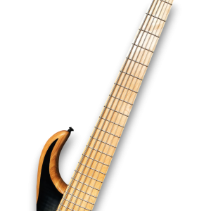 Custom Made Patriot Style Neck-Through-Body Flame Maple Top 6 Strings Electric Bass - Image 3