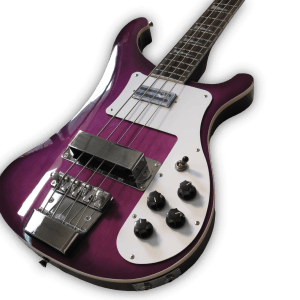 Custom Made 4 Strings Bass Trans Purple 4003 Style Electric Bass - Image 3