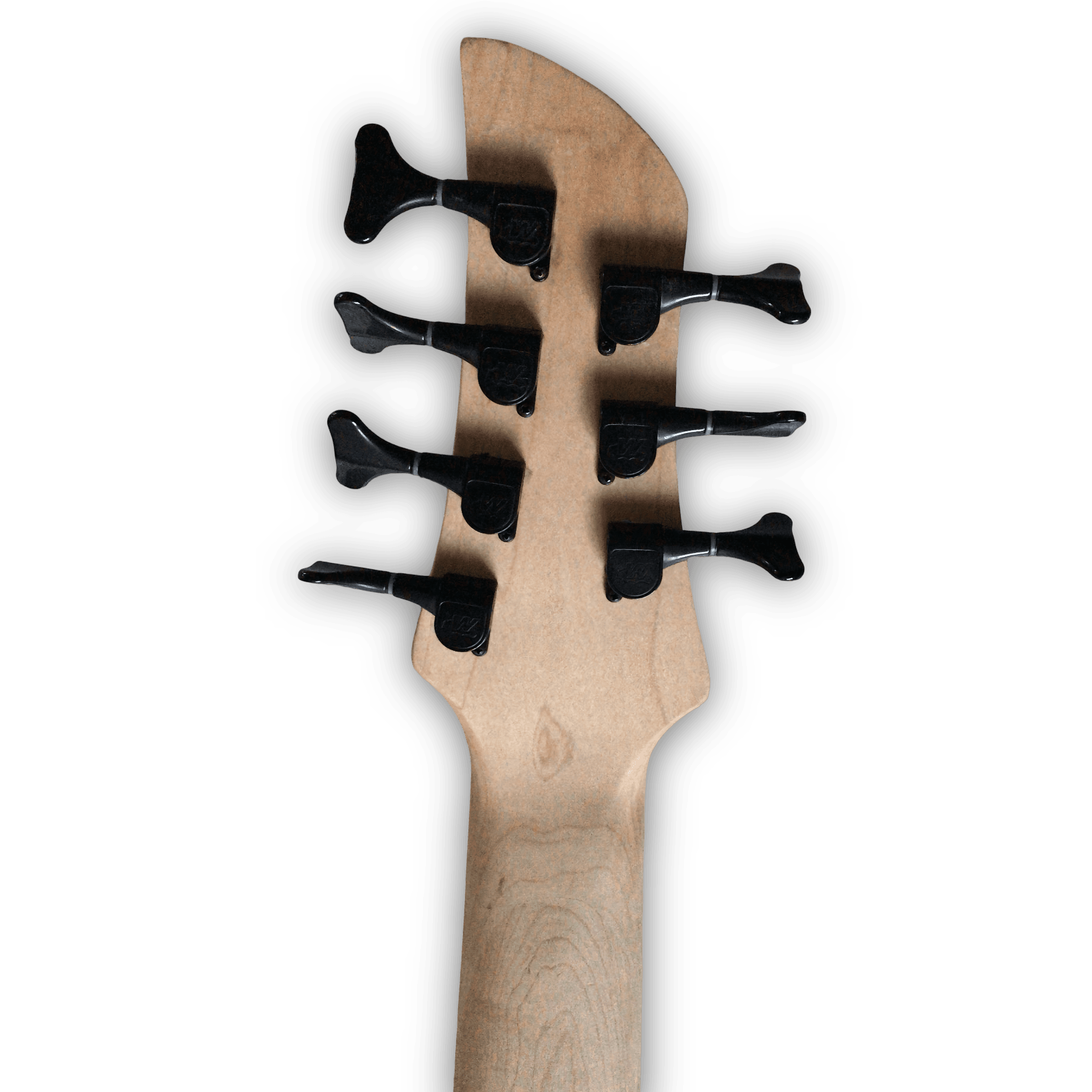 Custom Made Fretless Style Natural Finish 7 Strings Electric Bass - Image 7