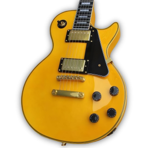 Custom Made Yellow LP Style 6 Strings Electric Guitar