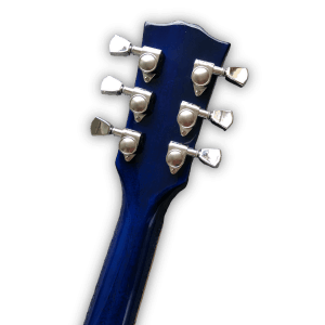 Custom Made Flame Maple Top 6 Strings LP Blueberry Burst Style Electric Guitar - Image 8