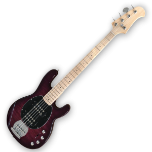 Custom Made Purple Burst Quilted Maple Top 5 Strings Electric Bass - Image 2