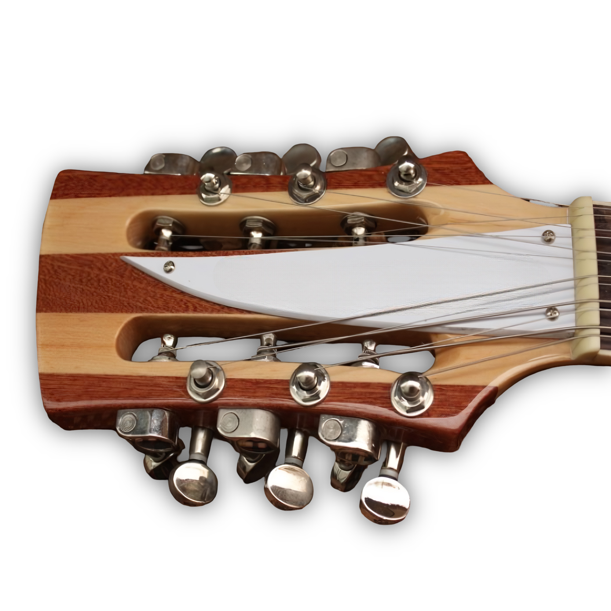Custom Made Semi-Hollow 370 12 Style Mapleglo Natural Wood 6 String Electric Guitar - Image 3