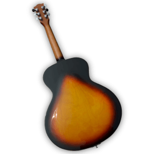 Custom Made L-1 F Hole Style Sunburst Custom Made Elvis Inlay Acoustic Guitar - Image 3