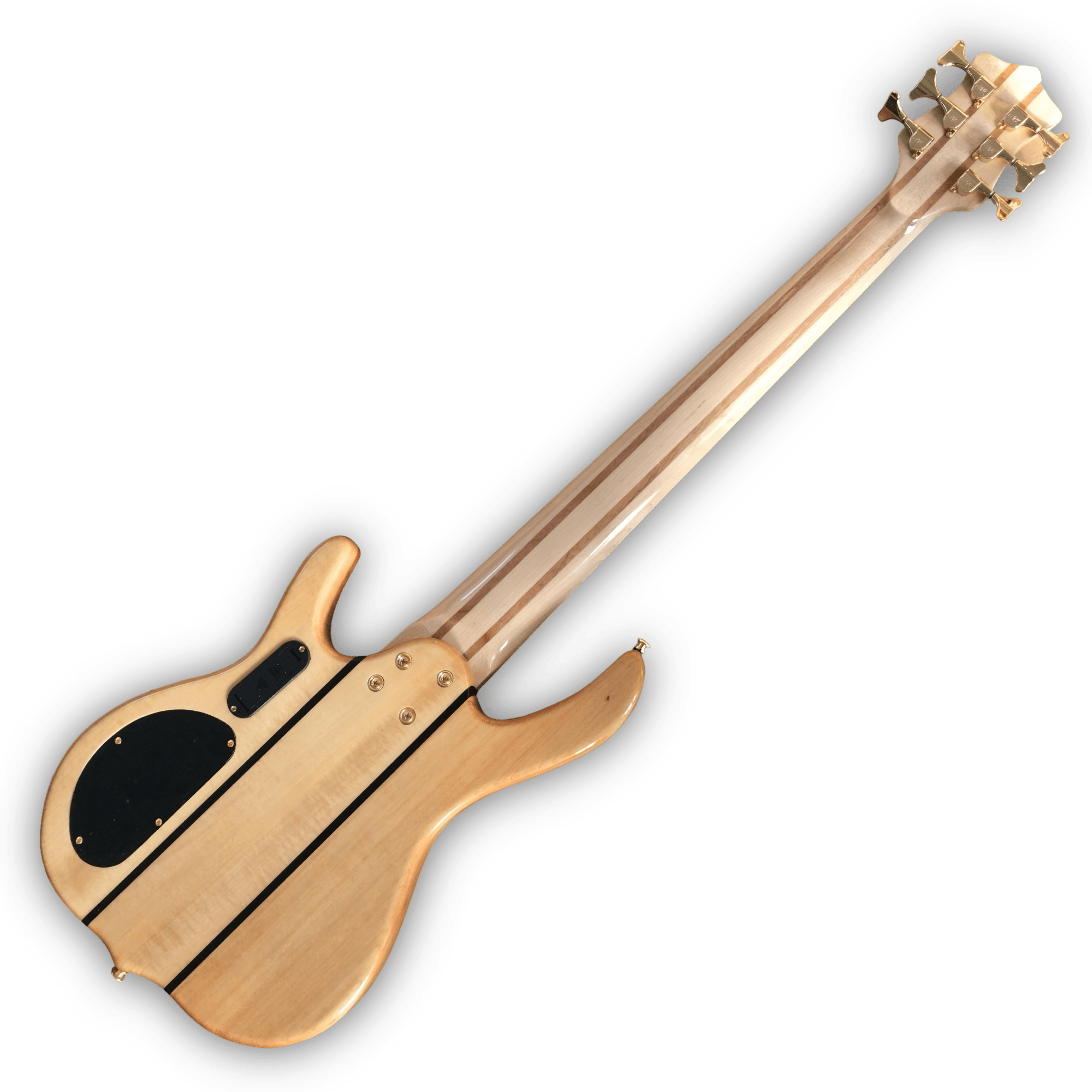 Custom Made Elite Style Quilted Maple Top 6 String Electric Bass - Image 5