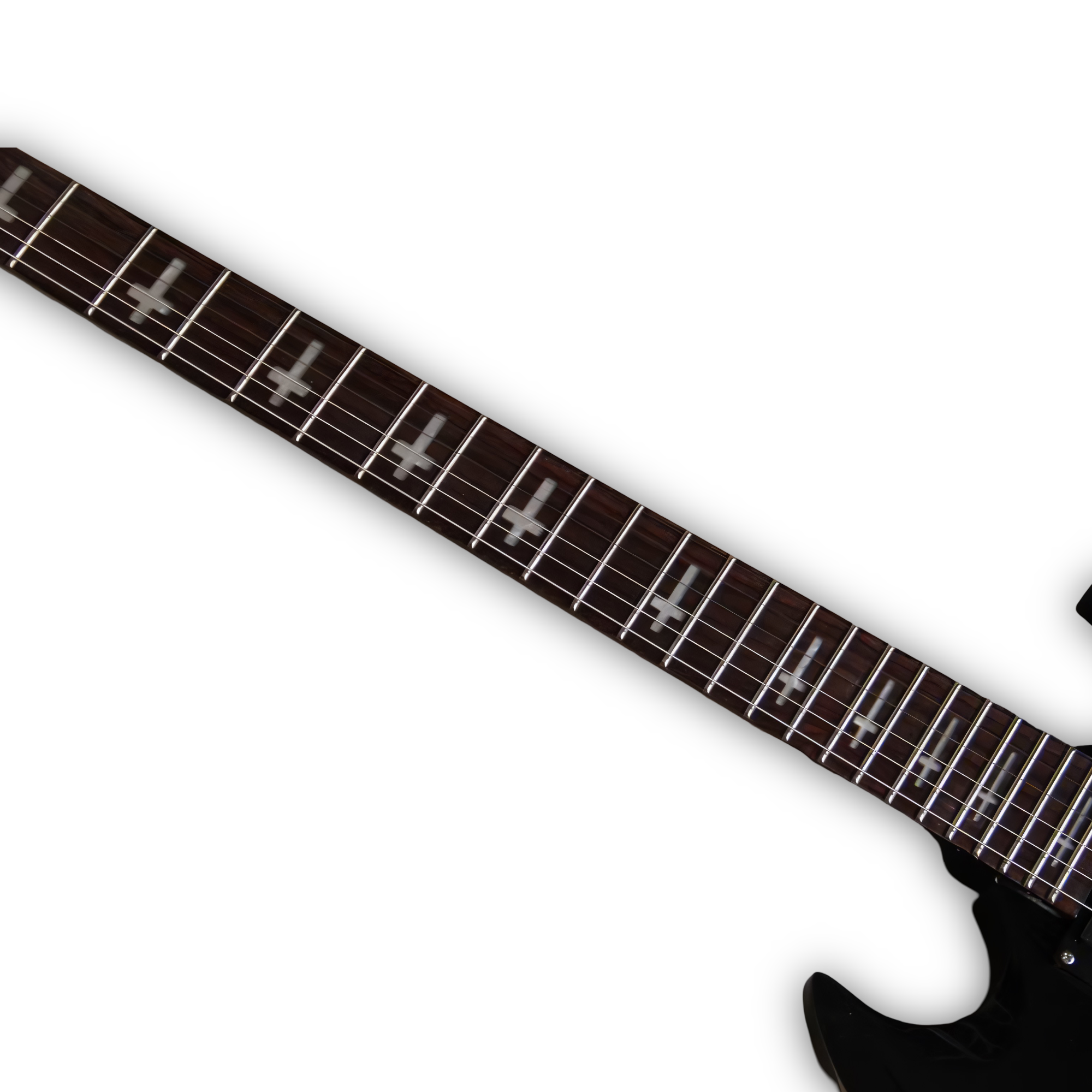 Custom Made Black Tony Iommi SG Style 6 Strings Electric Guitar - Image 3