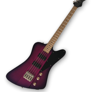 Custom Made Purple Thunderbird Style 8 Strings Electric Bass - Image 2