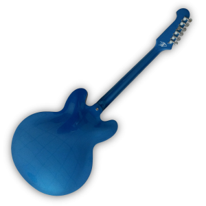 Custom Made Dave Grohl 335 Style 6 Strings Pelham Blue Electric Guitar - Image 4