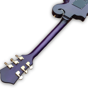 Custom Made Purple Quilted Maple Top Scroll Style Mother of Pearl Pin-up Girl 6 Strings Electric Guitar - Image 8